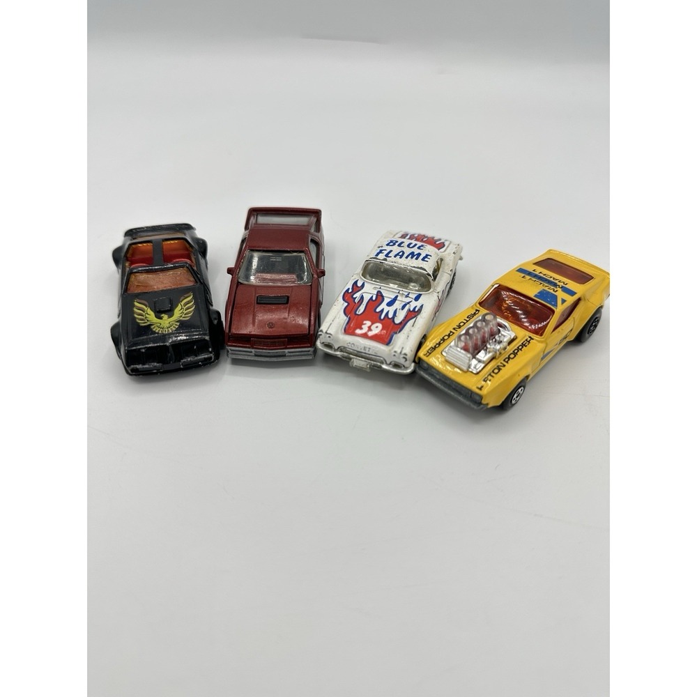 Vintage Matchbox Lot 4 Lesney Pontiac Firebird Corvette Piston Popper Daytona